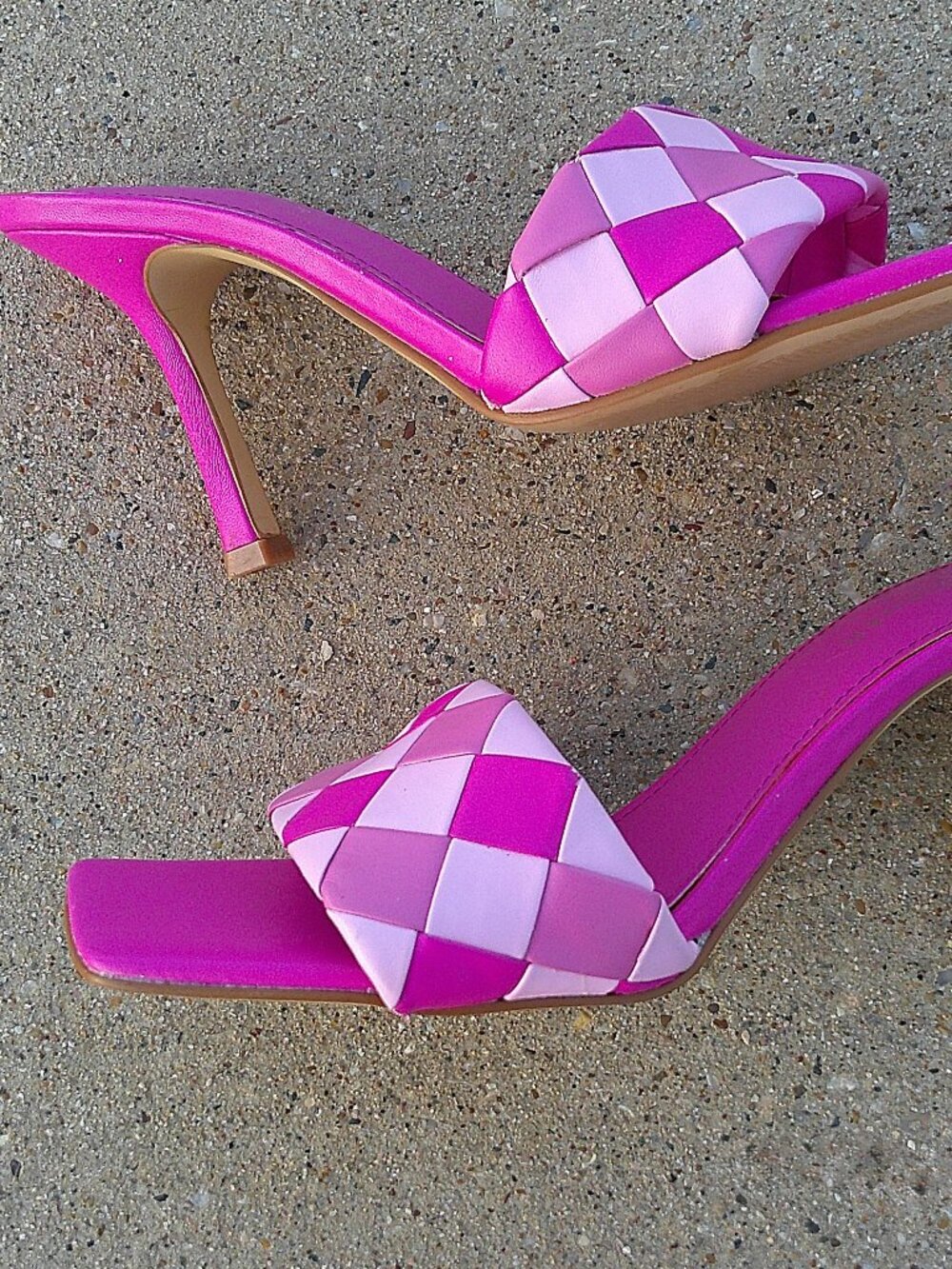 Marc Fischer Pink checker pumps size 8 M - Picture 3 of 14